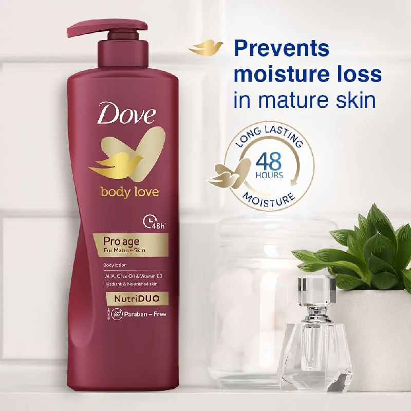 Dove Body Love Pro Age Body Lotion for Mature Skin 48hrs Moisturisation, 400 ml-4.webp